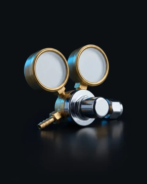 Twin Gauge Gas Regulator